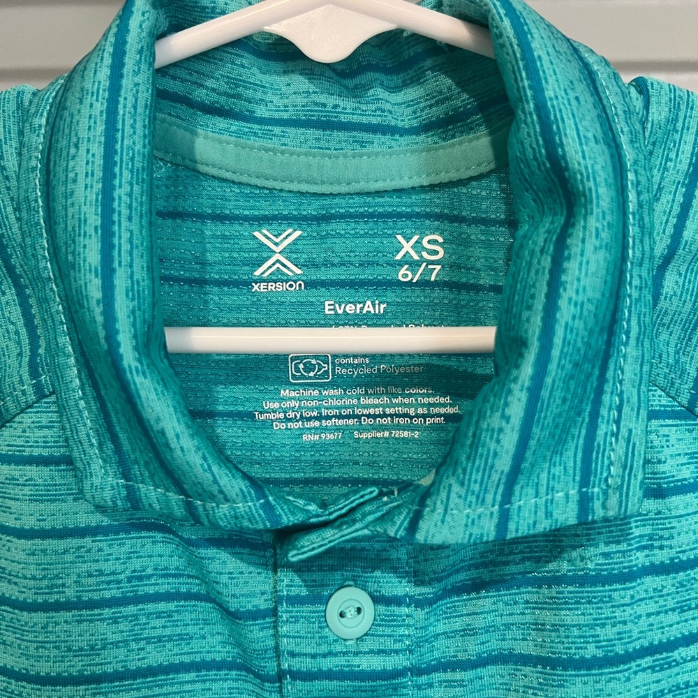 Xersion Boys Collared Athletic Shirt - Blue - Size XS 6/7